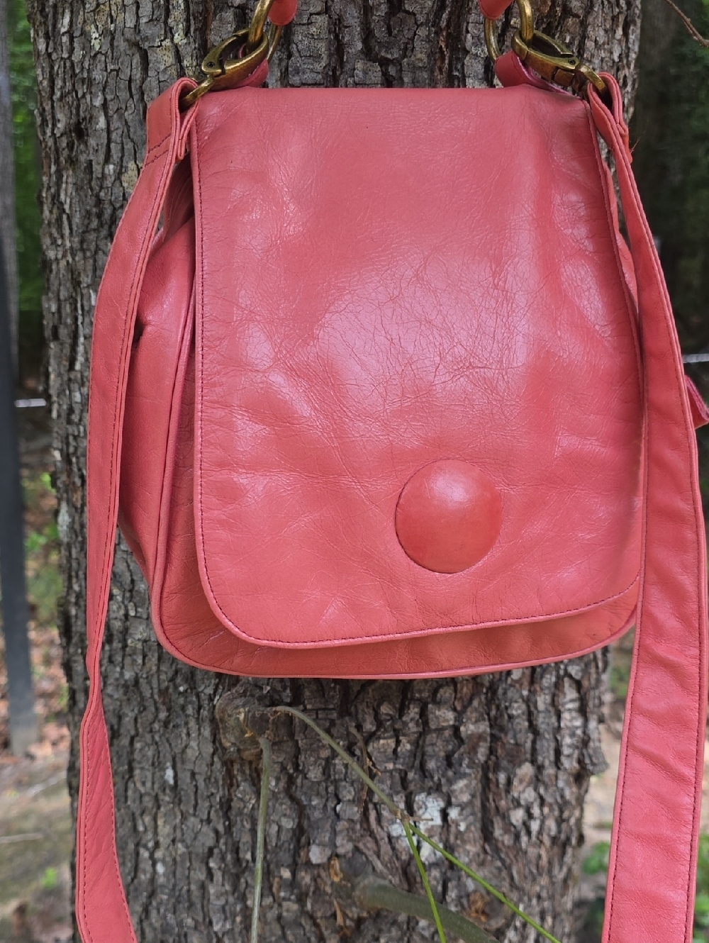 Hobo International Top Handle/Crossbody Pink Leather Bag
